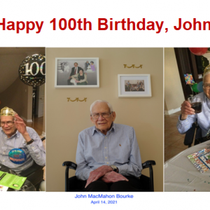 John M. Bourke … 100 Not Out!